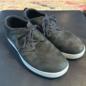 Black Nubuck ABEO Apollo Lace Up Comfort Sneakers